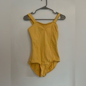 Yellow ballet leotard